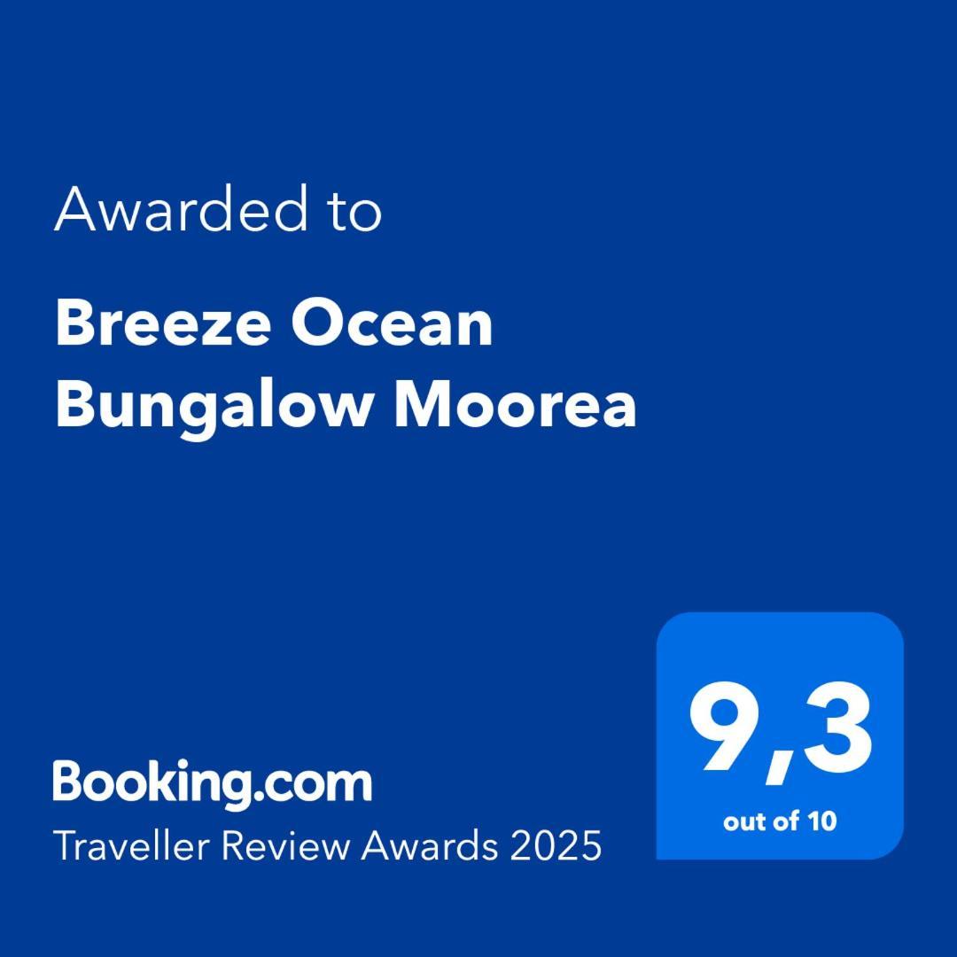 Breeze Ocean Bungalow Moorea Exteriör bild